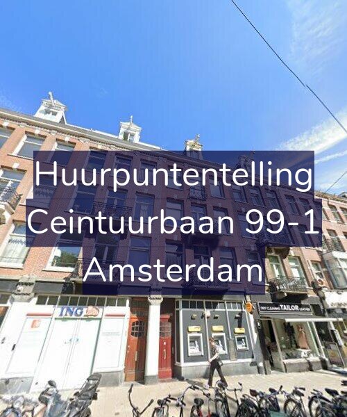 Foto gevel Huurpuntentelling voor Ceintuurbaan 99-1, Amsterdam