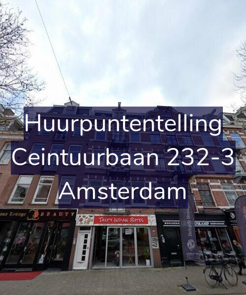 Foto gevel Huurpuntentelling voor Ceintuurbaan 232-3, Amsterdam