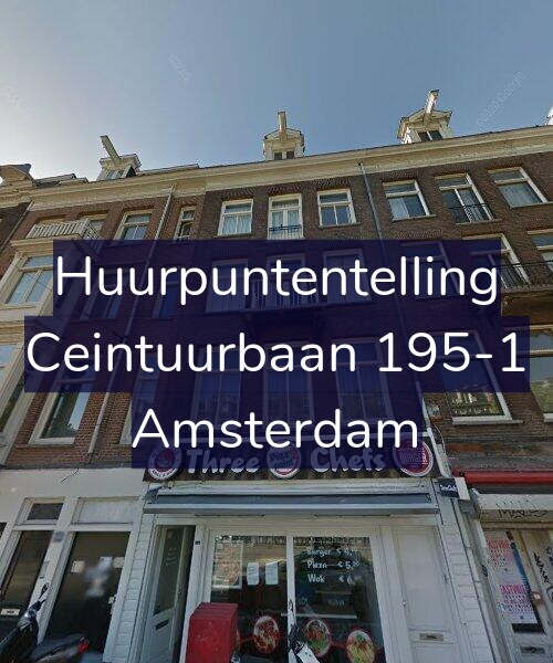 Foto gevel Huurpuntentelling voor Ceintuurbaan 195-1, Amsterdam