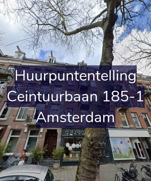 Foto gevel Huurpuntentelling voor Ceintuurbaan 185-1, Amsterdam