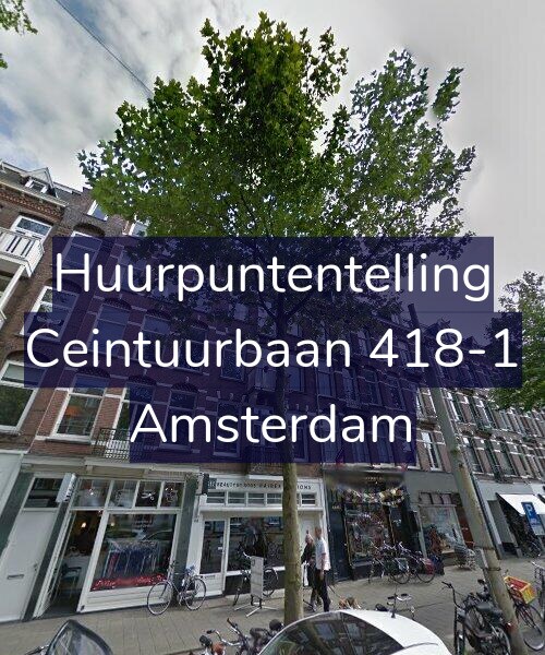 Foto gevel Huurpuntentelling voor Ceintuurbaan 418-1, Amsterdam