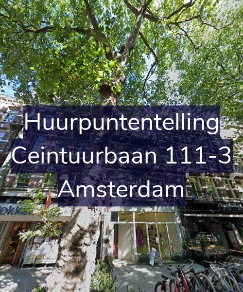 Foto gevel Huurpuntentelling voor Ceintuurbaan 111-3, Amsterdam