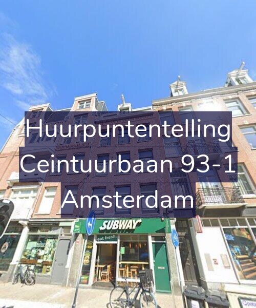 Foto gevel Huurpuntentelling voor Ceintuurbaan 93-1, Amsterdam