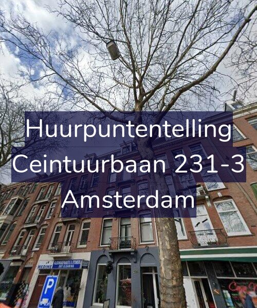 Foto gevel Huurpuntentelling voor Ceintuurbaan 231-3, Amsterdam