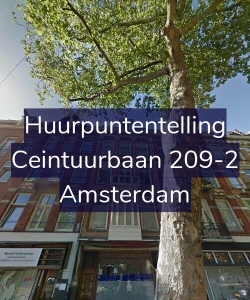 Foto gevel Huurpuntentelling voor Ceintuurbaan 209-2, Amsterdam