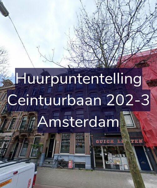 Foto gevel Huurpuntentelling voor Ceintuurbaan 202-3, Amsterdam