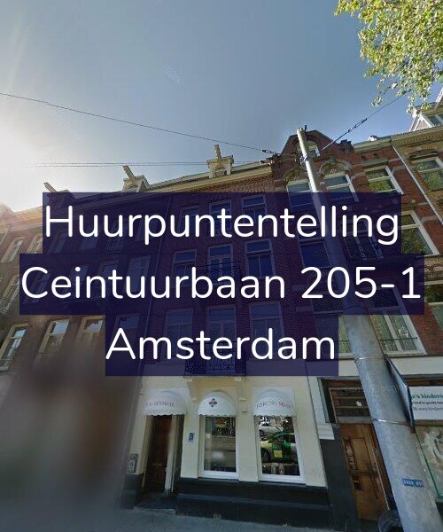 Foto gevel Huurpuntentelling voor Ceintuurbaan 205-1, Amsterdam