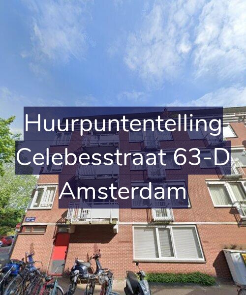 Foto gevel Huurpuntentelling voor Celebesstraat 63-D, Amsterdam
