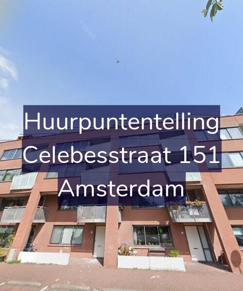 Foto gevel Huurpuntentelling voor Celebesstraat 151, Amsterdam
