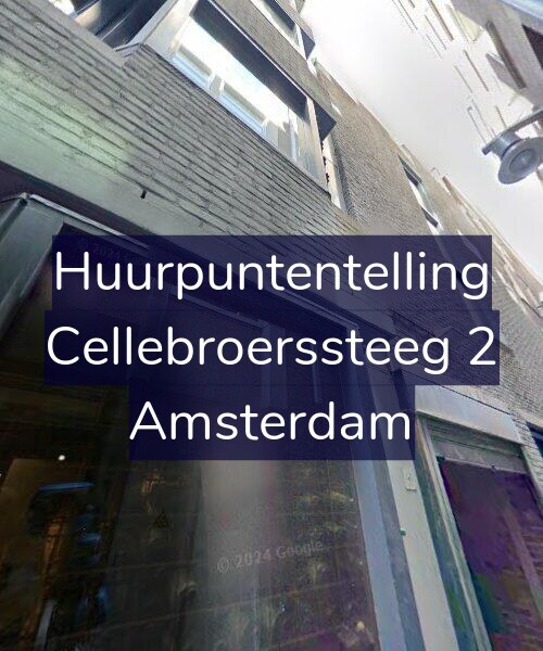 Foto gevel Huurpuntentelling voor Cellebroerssteeg 2, Amsterdam