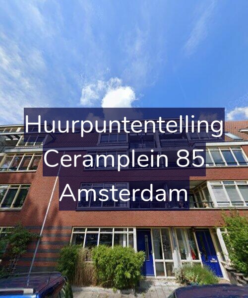 Foto gevel Huurpuntentelling voor Ceramplein 85, Amsterdam