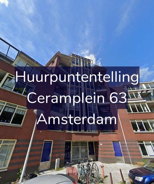 Foto gevel Huurpuntentelling voor Ceramplein 63, Amsterdam