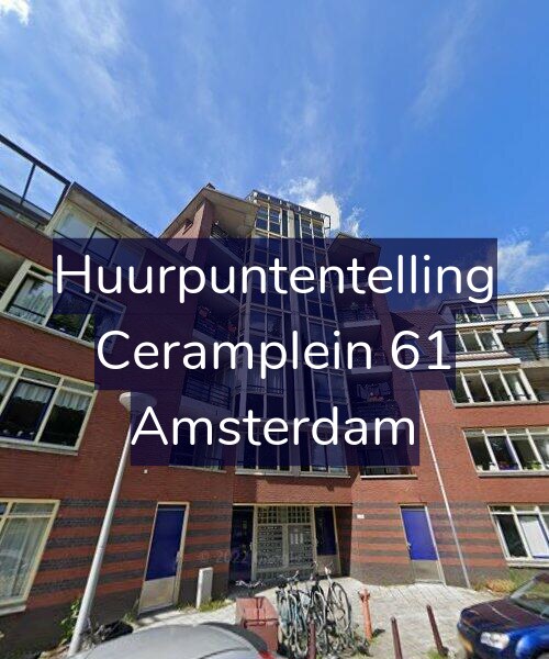 Foto gevel Huurpuntentelling voor Ceramplein 61, Amsterdam