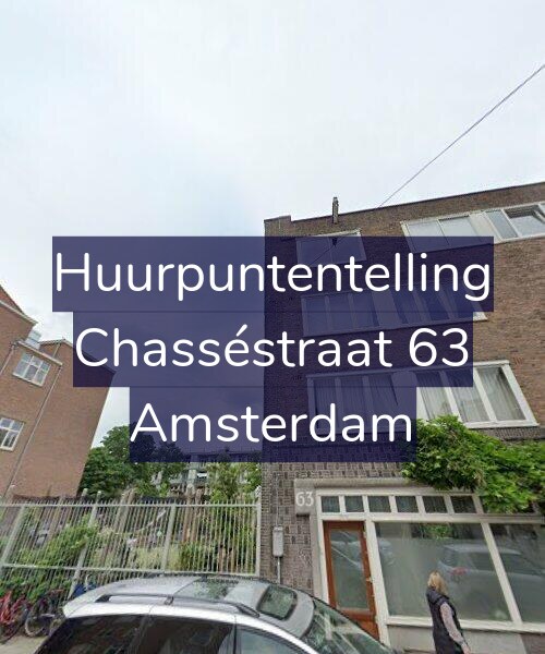 Foto gevel Huurpuntentelling voor Chasséstraat 63, Amsterdam