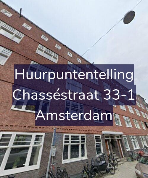 Foto gevel Huurpuntentelling voor Chasséstraat 33-1, Amsterdam