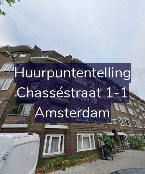 Foto gevel Huurpuntentelling voor Chasséstraat 1-1, Amsterdam
