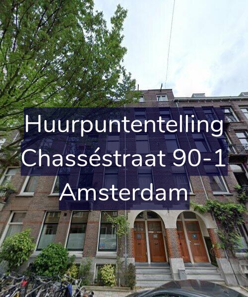 Foto gevel Huurpuntentelling voor Chasséstraat 90-1, Amsterdam