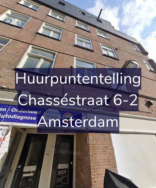 Foto gevel Huurpuntentelling voor Chasséstraat 6-2, Amsterdam