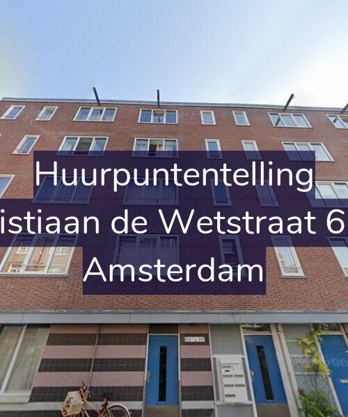 Foto gevel Huurpuntentelling voor Christiaan de Wetstraat 61-B, Amsterdam