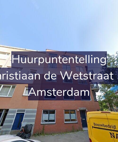 Foto gevel Huurpuntentelling voor Christiaan de Wetstraat 10, Amsterdam