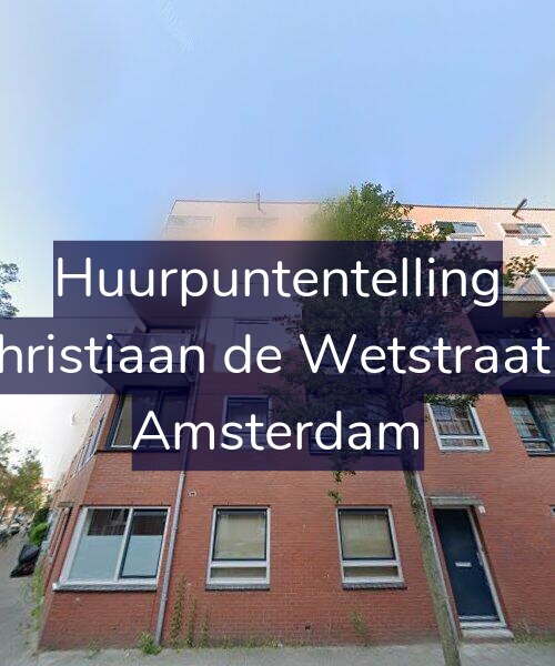Foto gevel Huurpuntentelling voor Christiaan de Wetstraat 8, Amsterdam
