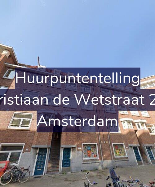 Foto gevel Huurpuntentelling voor Christiaan de Wetstraat 250, Amsterdam
