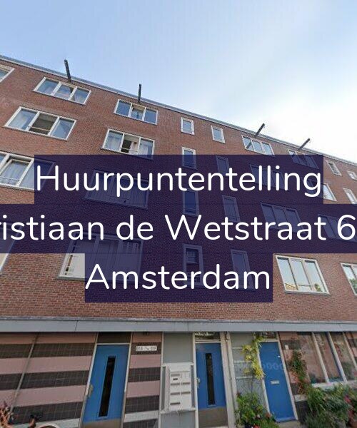 Foto gevel Huurpuntentelling voor Christiaan de Wetstraat 61-F, Amsterdam