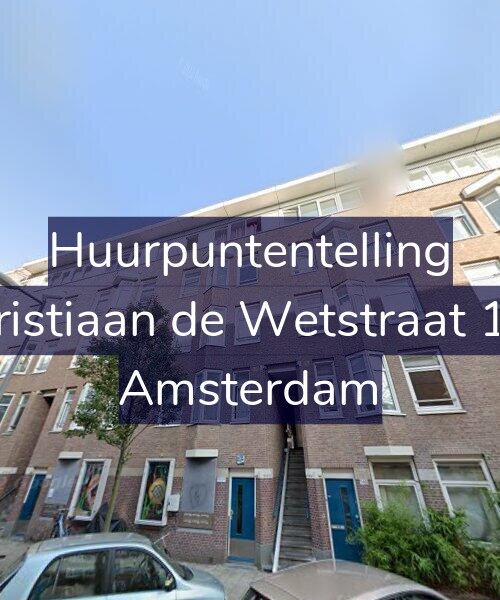 Foto gevel Huurpuntentelling voor Christiaan de Wetstraat 158, Amsterdam