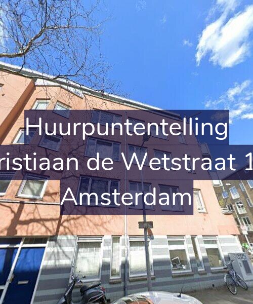 Foto gevel Huurpuntentelling voor Christiaan de Wetstraat 104, Amsterdam