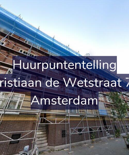 Foto gevel Huurpuntentelling voor Christiaan de Wetstraat 7-1, Amsterdam