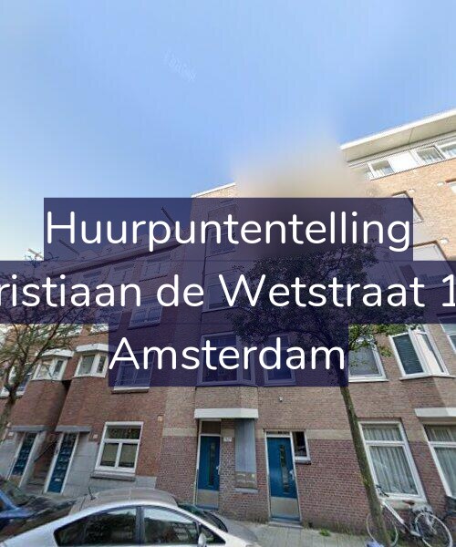 Foto gevel Huurpuntentelling voor Christiaan de Wetstraat 178, Amsterdam