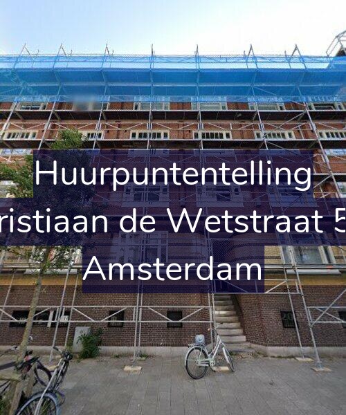 Foto gevel Huurpuntentelling voor Christiaan de Wetstraat 5-H, Amsterdam