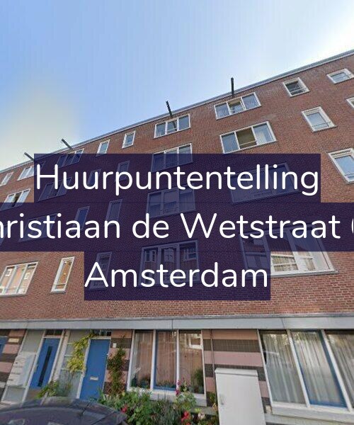 Foto gevel Huurpuntentelling voor Christiaan de Wetstraat 63, Amsterdam