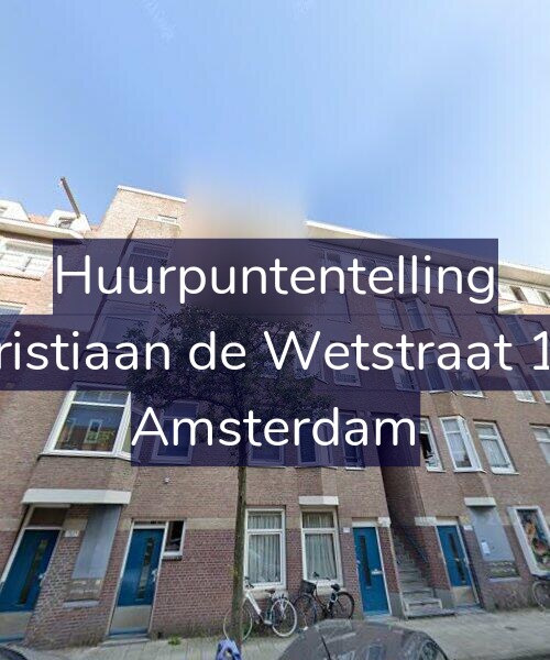 Foto gevel Huurpuntentelling voor Christiaan de Wetstraat 172, Amsterdam