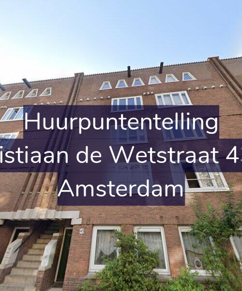 Foto gevel Huurpuntentelling voor Christiaan de Wetstraat 43-H, Amsterdam