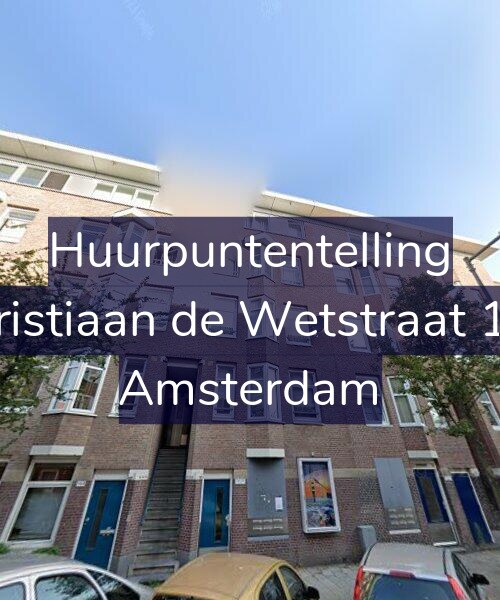 Foto gevel Huurpuntentelling voor Christiaan de Wetstraat 134, Amsterdam