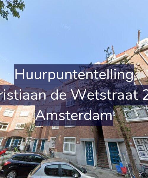 Foto gevel Huurpuntentelling voor Christiaan de Wetstraat 206, Amsterdam