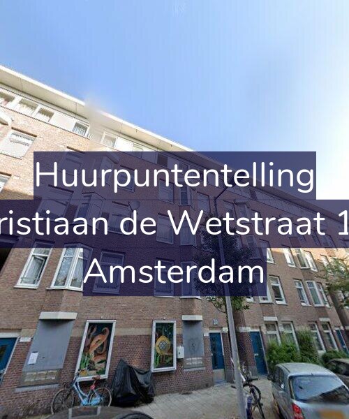 Foto gevel Huurpuntentelling voor Christiaan de Wetstraat 156, Amsterdam