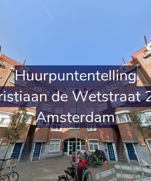 Foto gevel Huurpuntentelling voor Christiaan de Wetstraat 222, Amsterdam