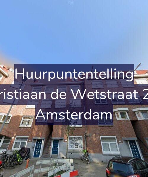 Foto gevel Huurpuntentelling voor Christiaan de Wetstraat 218, Amsterdam