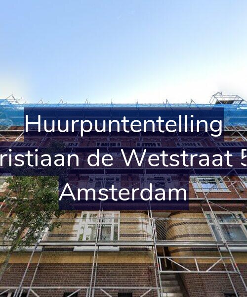 Foto gevel Huurpuntentelling voor Christiaan de Wetstraat 5-2, Amsterdam
