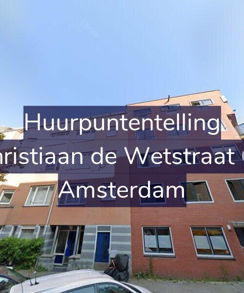 Foto gevel Huurpuntentelling voor Christiaan de Wetstraat 68, Amsterdam