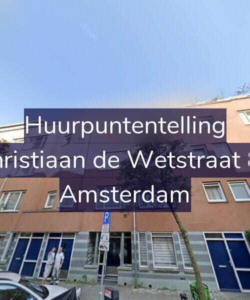Foto gevel Huurpuntentelling voor Christiaan de Wetstraat 86, Amsterdam