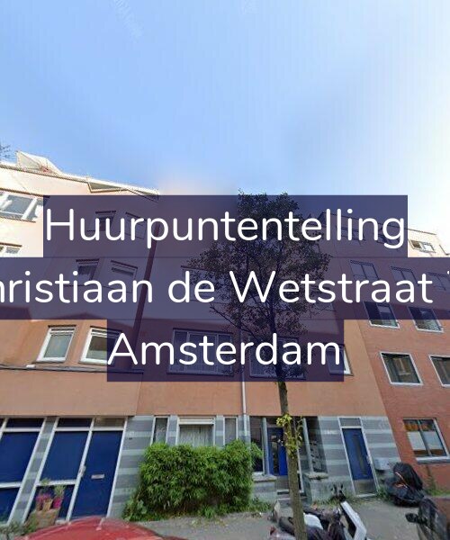 Foto gevel Huurpuntentelling voor Christiaan de Wetstraat 74, Amsterdam