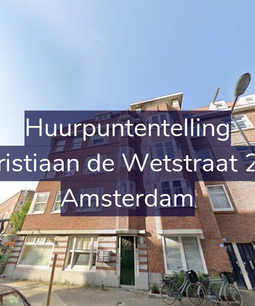 Foto gevel Huurpuntentelling voor Christiaan de Wetstraat 268, Amsterdam