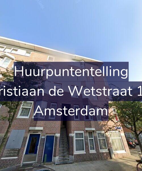 Foto gevel Huurpuntentelling voor Christiaan de Wetstraat 118, Amsterdam