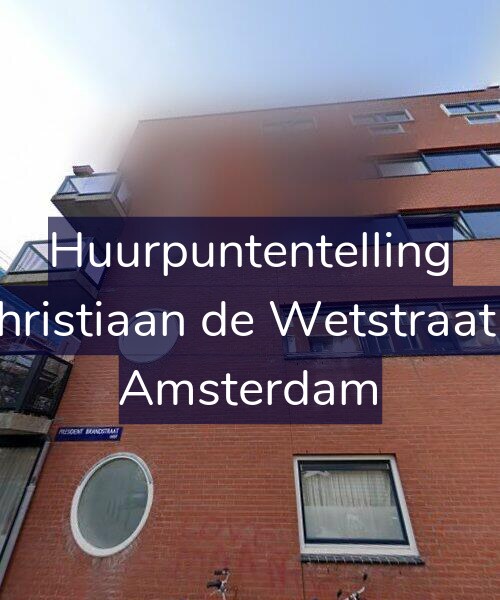 Foto gevel Huurpuntentelling voor Christiaan de Wetstraat 6, Amsterdam