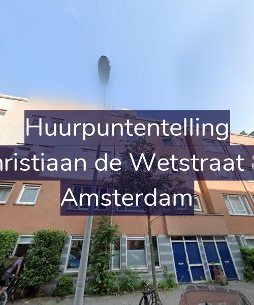 Foto gevel Huurpuntentelling voor Christiaan de Wetstraat 80, Amsterdam