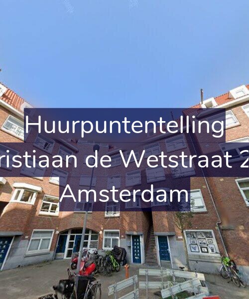 Foto gevel Huurpuntentelling voor Christiaan de Wetstraat 220, Amsterdam
