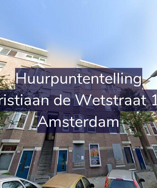 Foto gevel Huurpuntentelling voor Christiaan de Wetstraat 132, Amsterdam